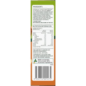 Cobs Crunchy Popcorn Bars Caramel & Peanut 5 pack