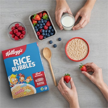Kellogg's Rice Bubbles Breakfast Cereal 365g