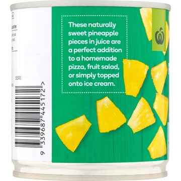 Woolworths Pineapple Pieces In Juice 425g