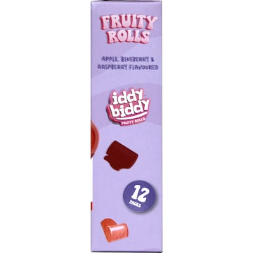 Iddy Biddy Fruity Rolls Apple Blueberry & Raspberry 12 pack