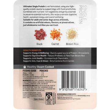 Ultimates Indulge Wet Dog Food Single Protein Duck 100g