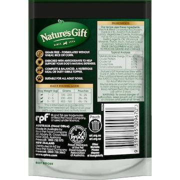 Nature's Gift Wet Dog Food Homestyle Stew In Jelly With Duck 100g