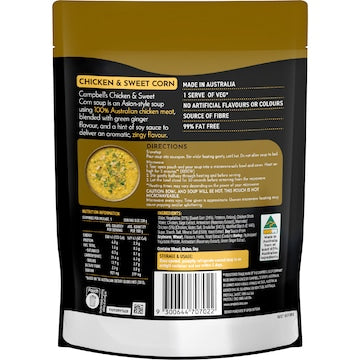Campbell's Real Soup Pouch Chicken & Sweet Corn 330g