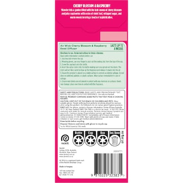 Air Wick Essential Oil Reed Diffuser Cherry Blossom & Raspberry 42mL