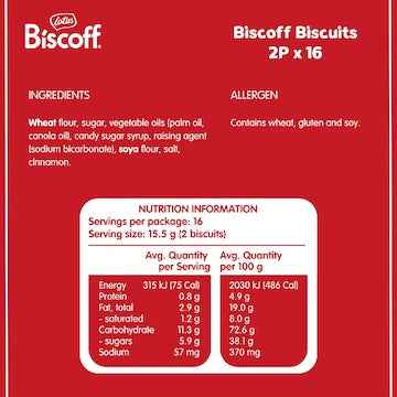 Lotus Biscoff Biscuits 16 x 2 pack
