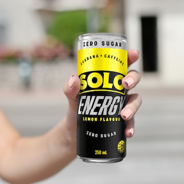 Solo Energy Drink Lemon No Sugar Cans 250ml x 4 pack