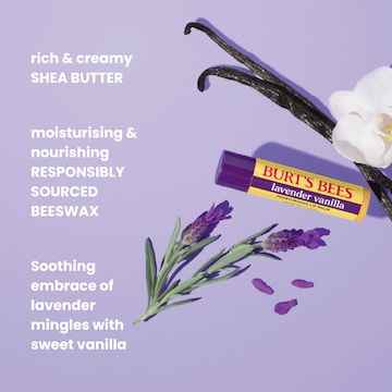 Burt's Bees Moisturising Lip Balm Lavendar Vanilla 4.25g