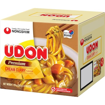 Nongshim Udon Noodles Cream Curry 3 pack