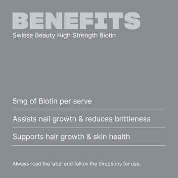 Swisse High Strength Biotin 5000Mcg Tablets 100 pack