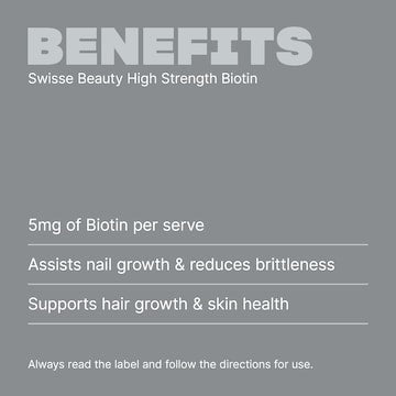 Swisse High Strength Biotin 5000Mcg Tablets 100 pack