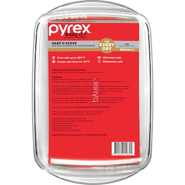 Pyrex Bake N Serve Glass Baking Dish 2.6L each