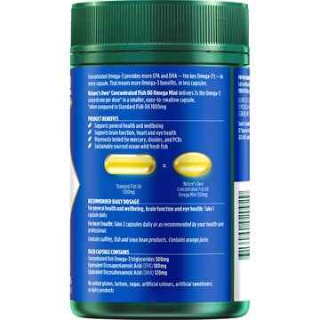 Nature's Own Concentrated Fish Oil Omega Mini Capsules 250 pack