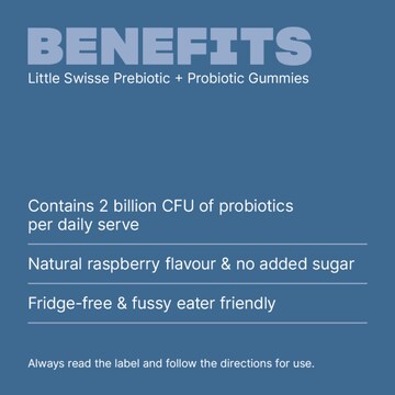 Little Swisse Prebiotic + Probiotic Gummies Raspberry 150 pack