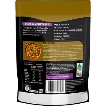 Campbell's Real Soup Pouch Beef & Vegetable 330g