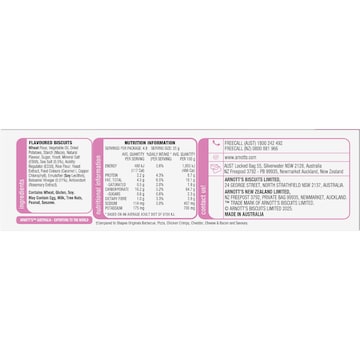 Arnott's Shapes Light & Crispy Vinegar & Sea Salt Crackers 120g