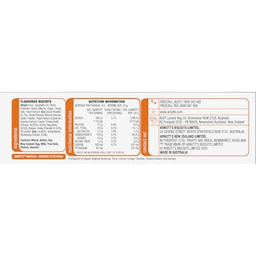Arnott's Shapes Light & Crispy Honey Soy Chicken Crackers 120g