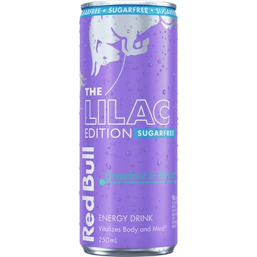 Red Bull Lilac Sugar Free Energy Drink Grapefruit & Blossom Can 250mL
