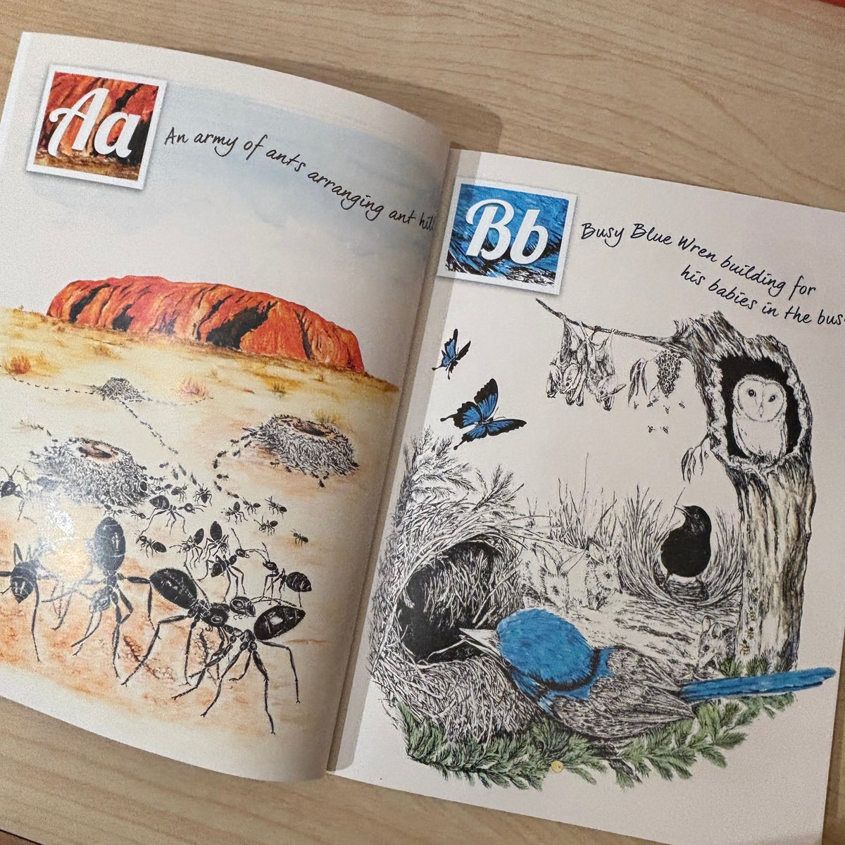 An All Australian Alphabet Book (Paperback) by Leanna White Early Literacy for Kids Australian Author