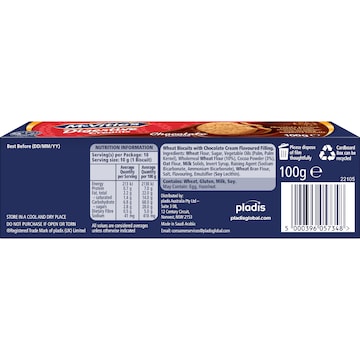 McVitie's Digestive Cream Biscuits Chocolate 100g
