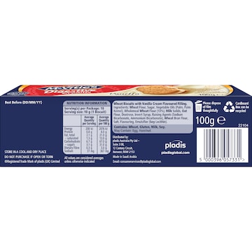 McVitie's Digestive Cream Biscuits Vanilla 100g