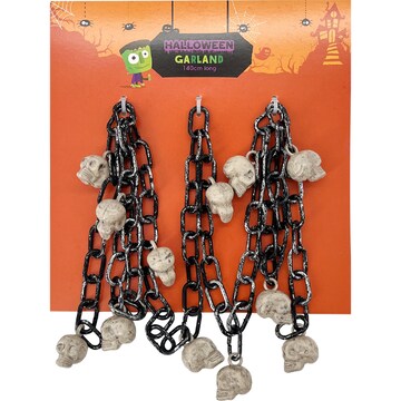 Halloween Garland Skull 1.4m each