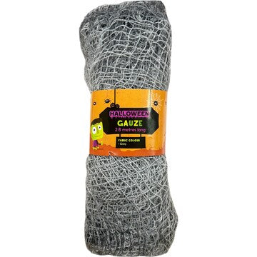 Halloween Gauze Grey 2.8m each