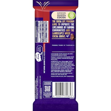 Cadbury Caramilk Biscoff Chocolate Block 170g