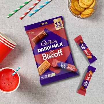 Cadbury Dairy Milk Biscoff Mini Chocolate Bars 11 pack