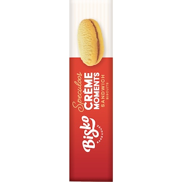 Bisko Bakehouse Creme Moments Shortbread With Speculoos Cream Filling 140g