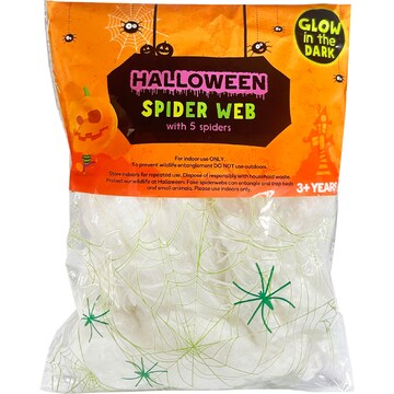 Halloween Spider Webs Glow In The Dark each