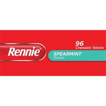 Rennie Antacid Tablets Spearmint 96 pack