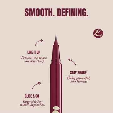Poni Stay Sharp Liquid Eyeliner Black 0.5g