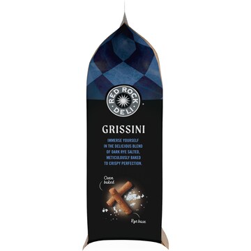 Red Rock Deli Mini Grissini Salted Dark Rye 135g
