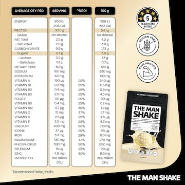 The Man Shake Vanilla Powder 560g