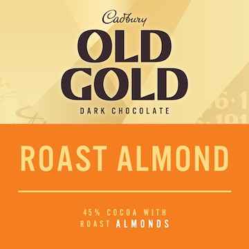 Cadbury Old Gold Roast Almond Dark Chocolate Block 170g