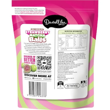 Darrell Lea Strawberry Matcha Balls 130g