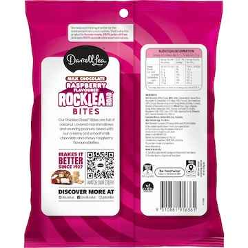 Darrell Lea Milk Chocolate Raspberry Flavoured Rocklea Road Bites 140g