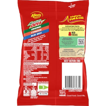 Allen's Mountain Dew Lollies 190g