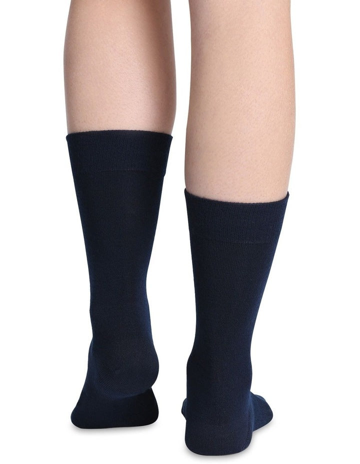 Merino Wool Blend Health Sock 83C07 in Navy