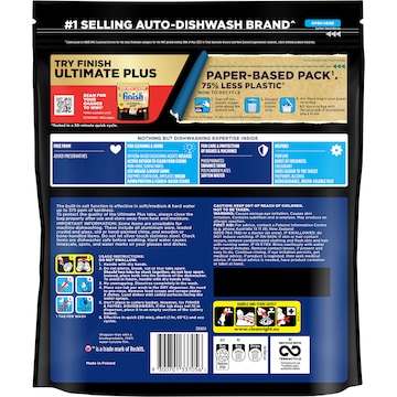 Finish Ultimate Plus Material Care Dishwashing Tablets 56 pack