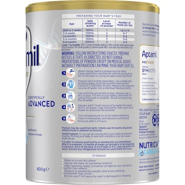 Aptamil Profutura Infant Formula Stage 1 0-6 Months 800g