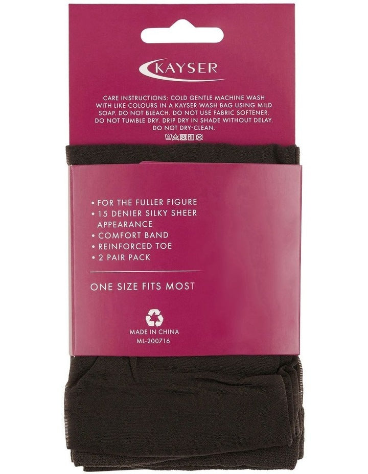 Silky Elastane Knee Hi's in Nearly Black