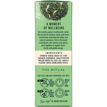 Madame Flavour Matcha Green Tea & Vanilla Tea Bags 14 pack