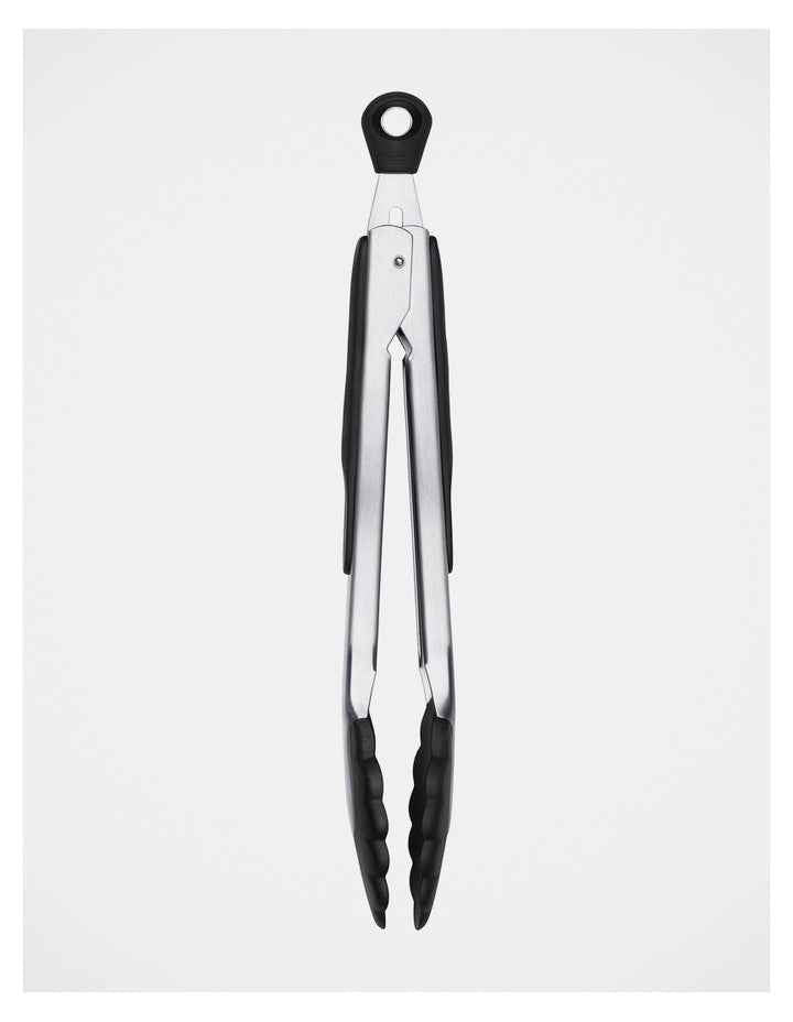 Good Grips Stainless Steel Tongs 23cm in Silver/Black