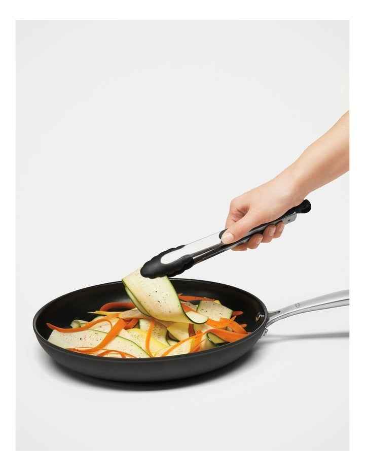 Good Grips Stainless Steel Tongs 23cm in Silver/Black