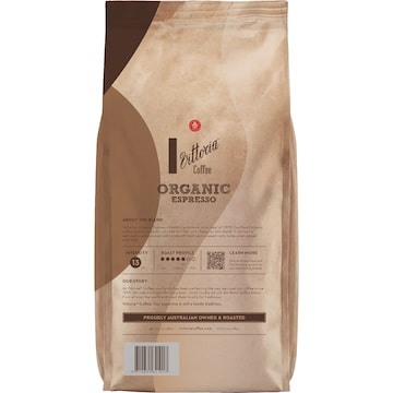 Vittoria Organic Coffee Beans 800g