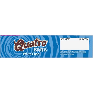 Arnott's Quatro White Choc Bars Caramel & Peanut 160g 5 pack