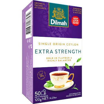 Dilmah Extra Strength Tea Bags 50 pack