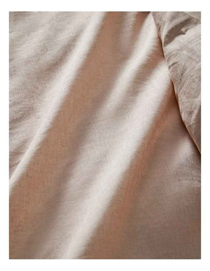 Sandy Cape Washed Belgian Linen Quilt Cover Set in Moonbeam