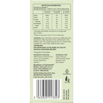 Lipton Matcha Latte Sachets 8 pack